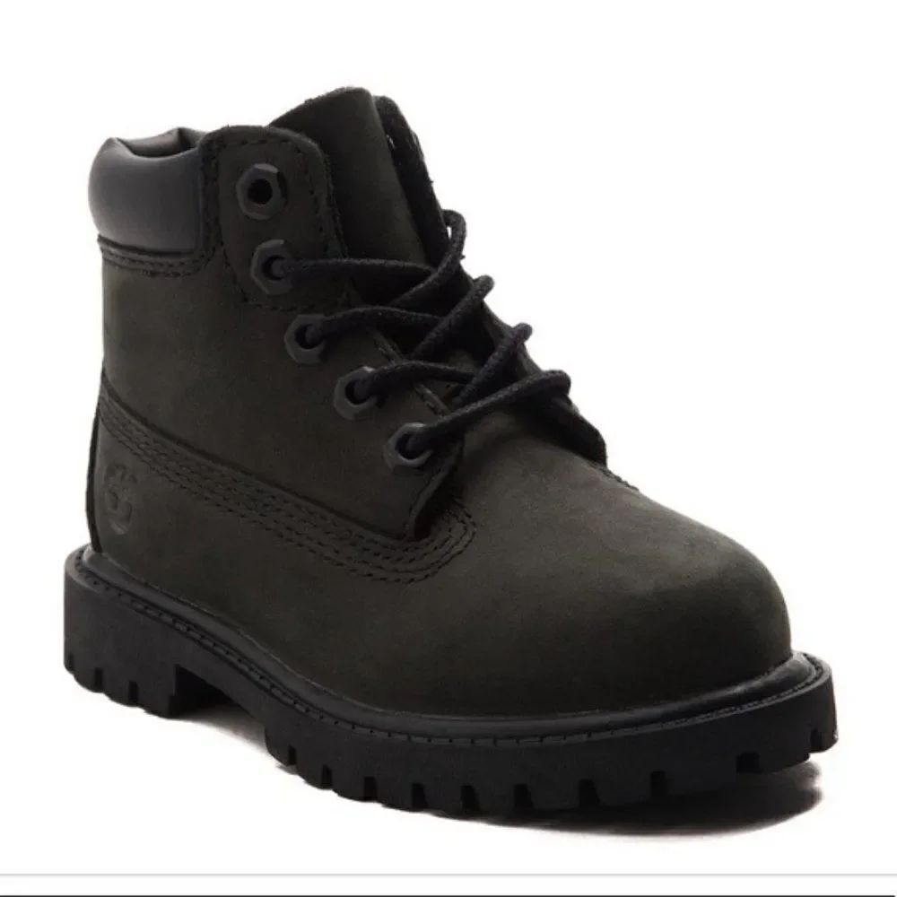 Timberland Black Nubuck Leather Boots Sz 9